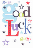 Brimming with the cheery hopefulness of Mill Hill, this good luck card sets a bright and playful stage-its 'Good Luck' banner crafted in intertwining, oversized letters of pastel blue, deep red, moss green, and purple, mirroring the vibrancy one finds in bouquets at Florist Mill Hill. Scattered stars in navy, lilac, and citrusy lime dance merrily across a crisp white surface, much like the hopeful wishes exchanged at St. Michael's Church fête or Mill Hill East station. The card's ultra-smooth cardstock hints at the tactile joy of carefully arranging fresh petals, making it almost as pleasurable to hold as to gift. Perfect for new beginnings-a student heading to university, a friend embarking on a new job at the Ridgeway, or a daring performer preparing for a debut-this card transforms heartfelt encouragement into a keepsake, infused with the collective optimism and gentle magic unique to life in Mill Hill.